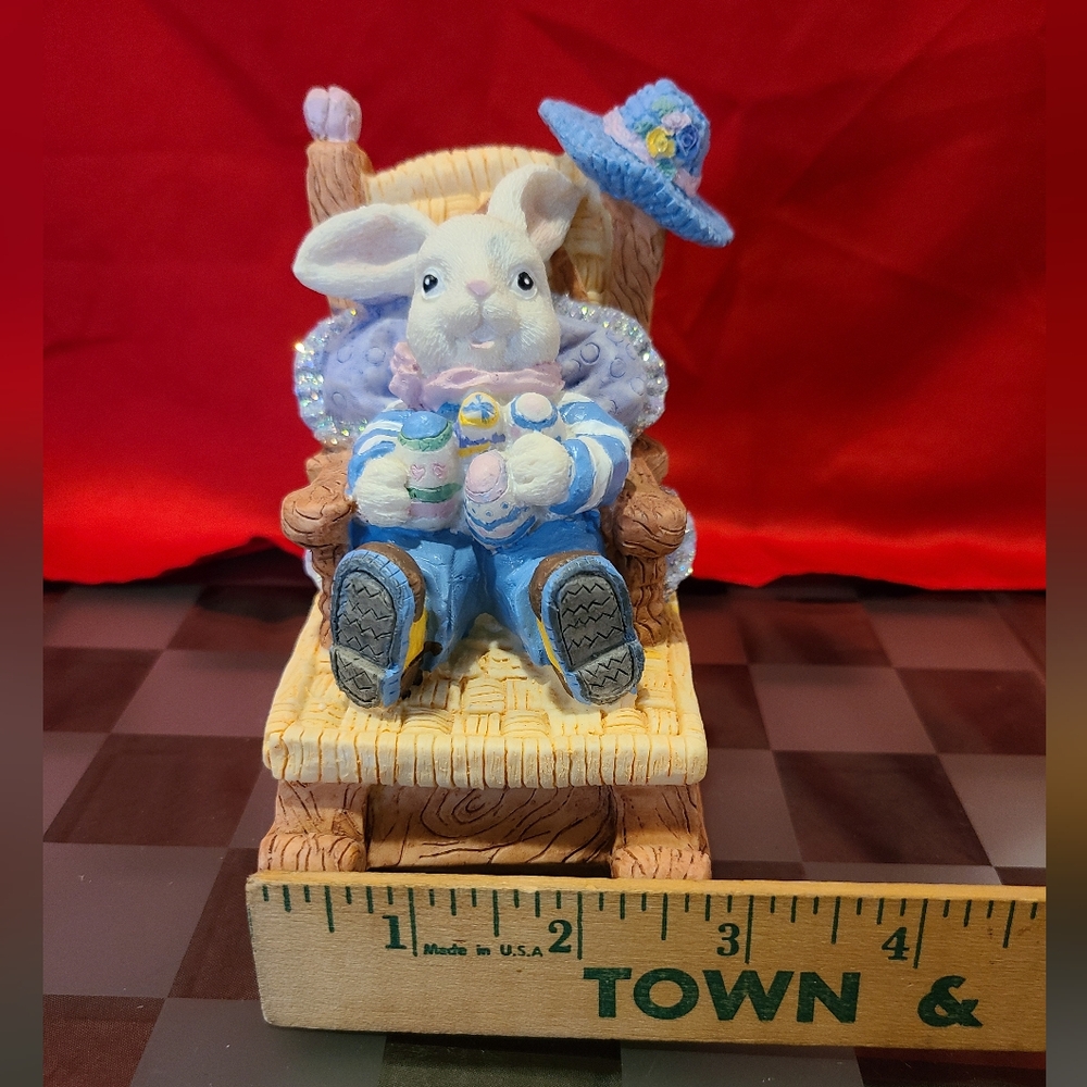 Bunny Rabbit Rocking Chair Decor for sale - Picture 13 of 15
